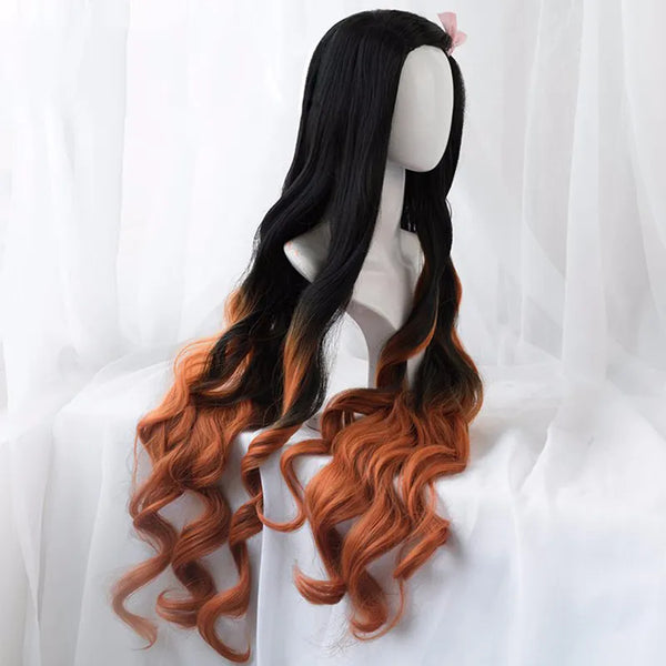 Wig Nezuko Kamado Cosplay de Demon Slayer