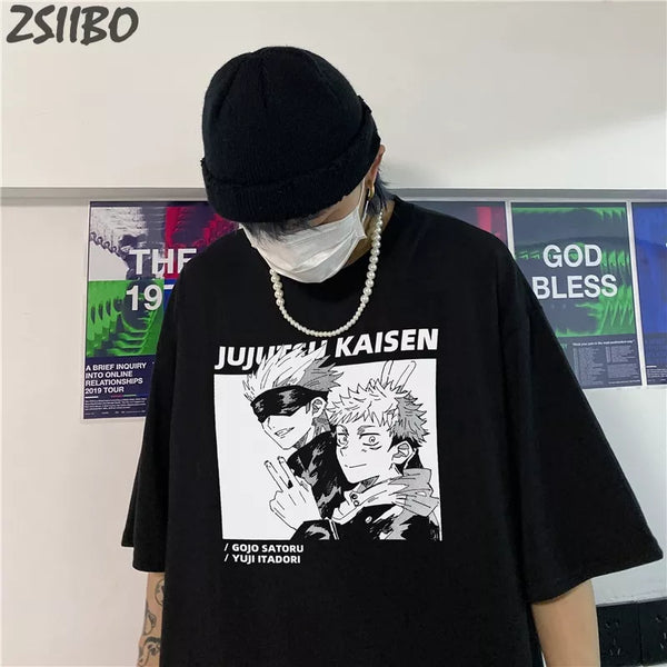 tshirt Jujutsu Kaisen Printed Unisex Short Sleeve