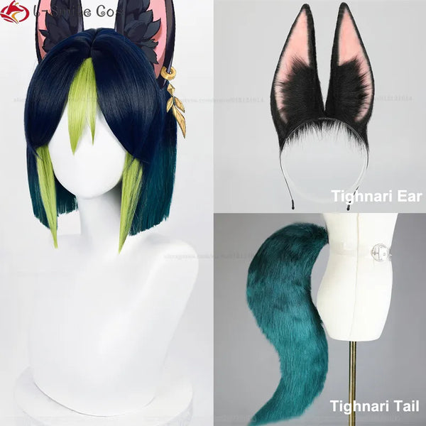 Game Genshin Impact Sumeru Tighnari Cosplay Wig