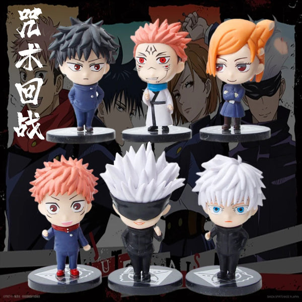 Figure anime Jujutsu Kaisen 6 peças