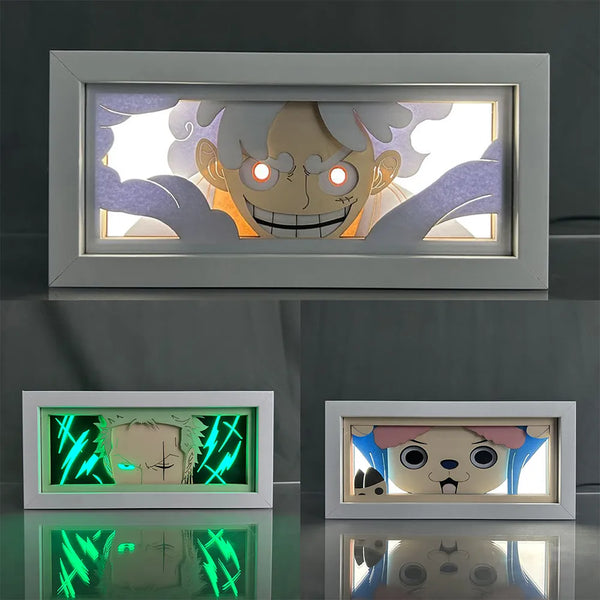 Quadros luminosos para decoração One Piece