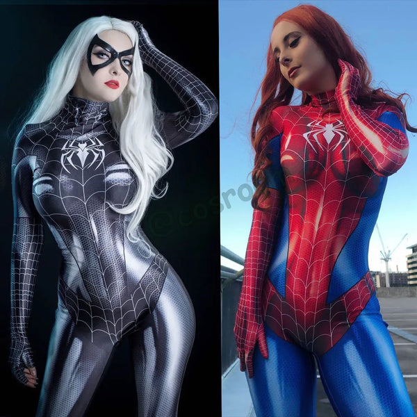 Spiderman Cosplay Woman.