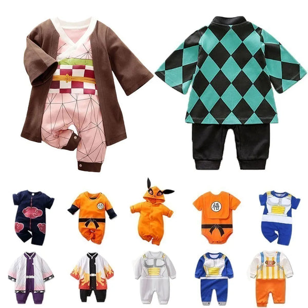 Baby body Boy and Girl roupas de animes