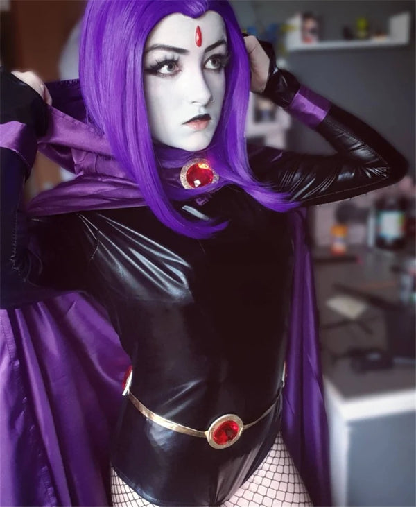 Cosplay Raven Teen Titas uniforme