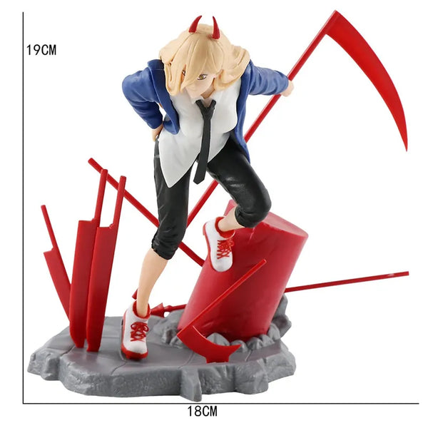 action figure chainsaw man power 18cm colecionável - 8