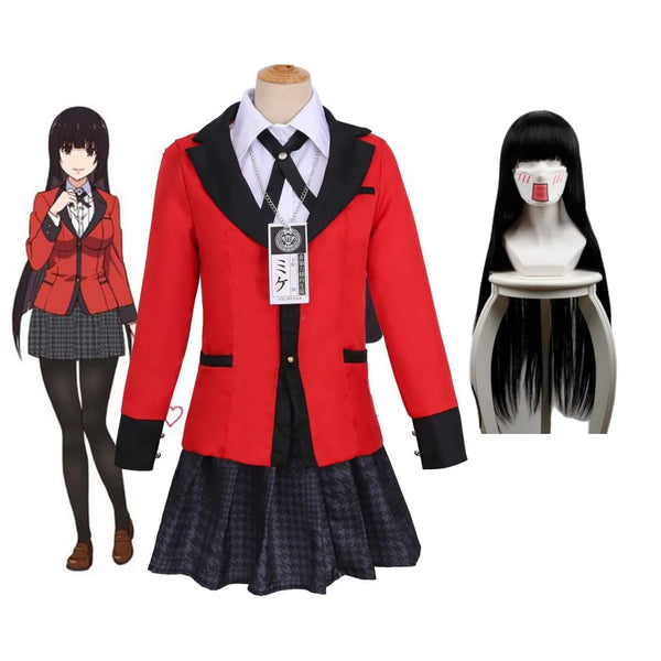 Cosplay Jabami Yumeko anime  Kakegurui uniforme