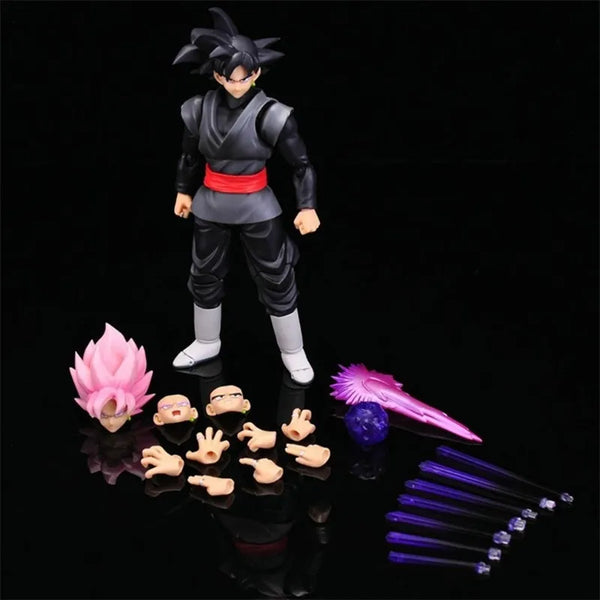 Action figure Goku Black dragon ball z 14cm colecionável