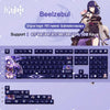 Teclado mecânico personalizado Genshin Impact.