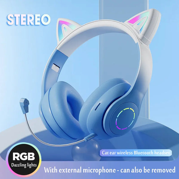 Cat Ear Headphone Bluetooth Wireless.