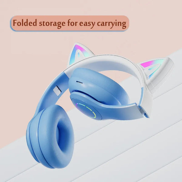 Cat Ear Headphone Bluetooth Wireless.