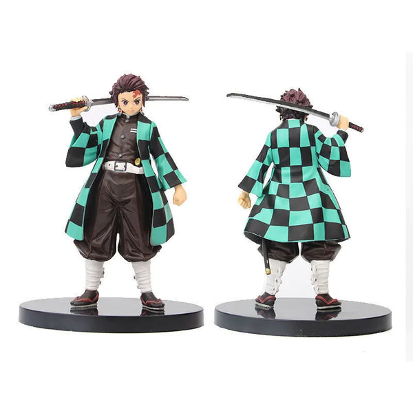 Figure Anime Demon Slayer Kimetsu no Yaiba 6 peças.