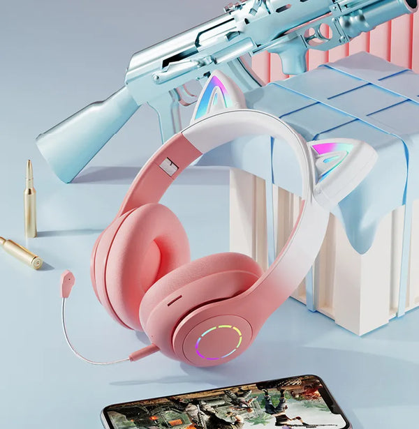 Cat Ear Headphone Bluetooth Wireless.