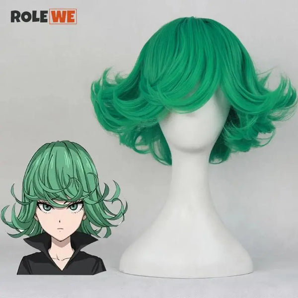 Anime One Punch Man Senritsu no Tatsumaki Cosplay Wig 30cm