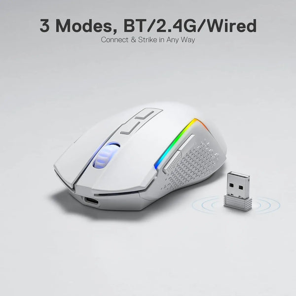 Redragon M693 Wireless/Wired BT & 2.4G Bluetooth Gaming 8000 dpi