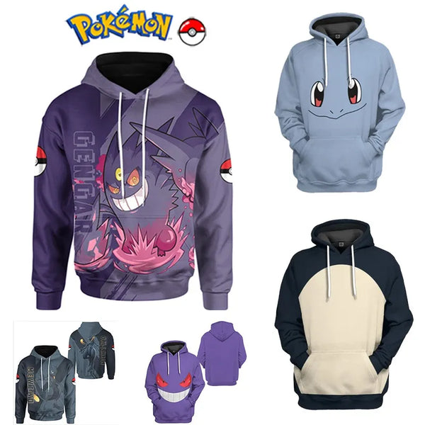 Blusas/casacos anime pokemon clássico colecionável.