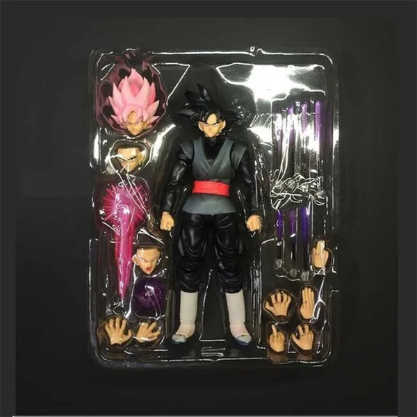 Action figure Goku Black dragon ball z 14cm colecionável