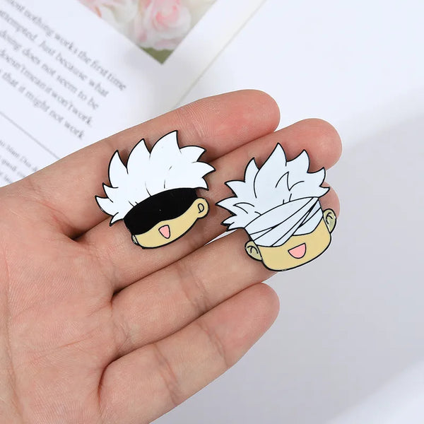 Gojo Satoru Cats Enamel Pin